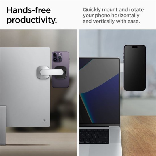 Suport pentru monitor telefon Spigen OneTap S312, Negru/Argintiu (Spigen, Accesorii telefoane) by www.silkase.ro Suport pentru monitor telefon Spigen OneTap S312, Negru/Argintiu (Suporturi Auto și Birou, AMP06049) by www.silkase.ro