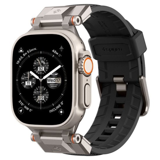 Curea Spigen DuraPro Armor compatibila cu Apple Watch 4/5/6/7/8/9/10/SE/Ultra1/2 42/44/45/46/49mm Black (Spigen, Ingredi) by www.silkase.ro Curea Spigen DuraPro Armor compatibila cu Apple Watch 4/5/6/7/8/9/10/SE/Ultra1/2 42/44/45/46/49mm Black (Ingredi, AMP06065) by www.silkase.ro