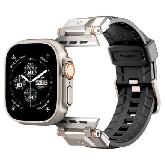 Curea Spigen DuraPro Armor compatibila cu Apple Watch 4/5/6/7/8/9/10/SE/Ultra1/2 42/44/45/46/49mm Black (Spigen, Ingredi) by www.silkase.ro Curea Spigen DuraPro Armor compatibila cu Apple Watch 4/5/6/7/8/9/10/SE/Ultra1/2 42/44/45/46/49mm Black (Ingredi, AMP06065) by www.silkase.ro