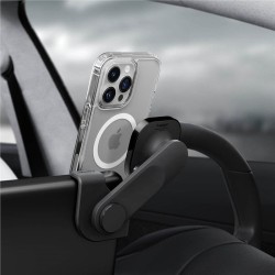 Suport auto universal pentru telefon Spigen OneTap Pro pentru Tesla Model 3 / Y / X (2021-) / S (2021-) pentru iPhone MagSafe, negru