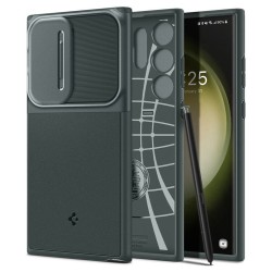 Husa Spigen Optik Armor pentru Samsung Galaxy S23 Ultra Verde inchis
