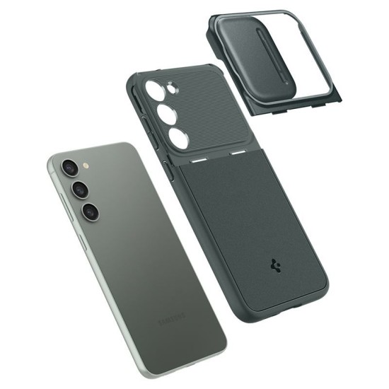 Husa telefon, Spigen, Pentru Samsung Galaxy S23, 210221, Optik Armor, Abyss green, Plastic (Spigen, S23) by www.silkase.ro Husa telefon, Spigen, Pentru Samsung Galaxy S23, 210221, Optik Armor, Abyss green, Plastic (S23, ACS06088) by www.silkase.ro