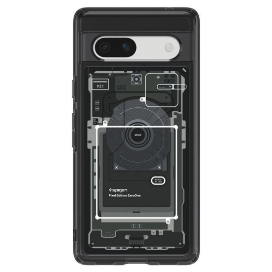 Husa Spigen Ultra Hybrid pentru Google Pixel 7a, culoare negru (Pixel 7a, ACS06093) by www.silkase.ro