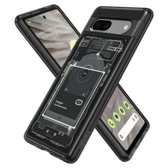 Husa Spigen Ultra Hybrid pentru Google Pixel 7a, culoare negru (Pixel 7a, ACS06093) by www.silkase.ro