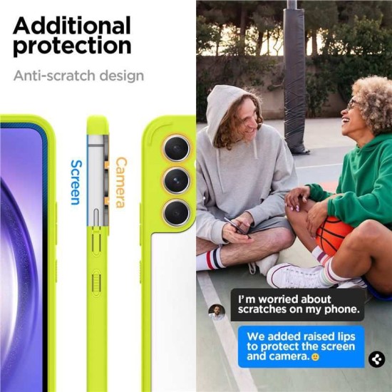 Husa Spigen Ultra Hybrid compatibila cu Samsung Galaxy A54 5G Lime (Spigen, A54) by www.silkase.ro Husa Spigen Ultra Hybrid compatibila cu Samsung Galaxy A54 5G Lime (A54, ACS06099) by www.silkase.ro