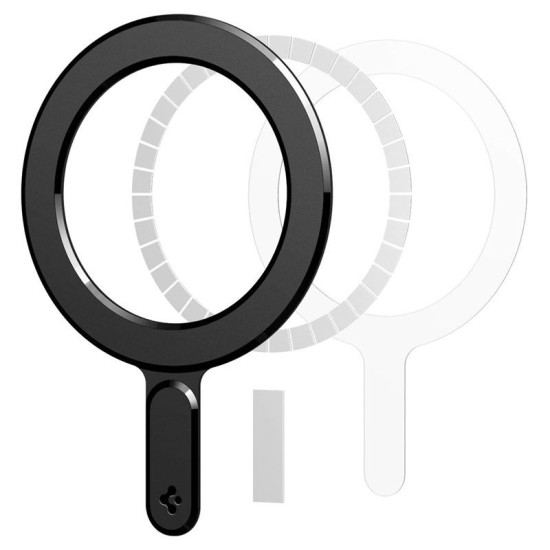 Adaptor Spigen OneTap Ring Magnetic compatibil cu functia MagSafe Black (Spigen, Incarcatoare) by www.silkase.ro Adaptor Spigen OneTap Ring Magnetic compatibil cu functia MagSafe Black (Incarcatoare, ACP06106) by www.silkase.ro