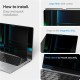 Filtru de confidentialitate Spigen SafeView pentru MacBook Pro 16 (2021-2024) (Ingredi, AFL06157) by www.silkase.ro