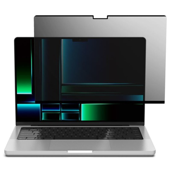 Filtru de confidentialitate Spigen SafeView pentru MacBook Pro 14 (2021-2024) (Ingredi, AFL06158) by www.silkase.ro