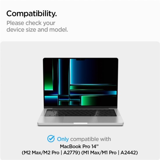 Filtru de confidentialitate Spigen SafeView pentru MacBook Pro 14 (2021-2024) (Ingredi, AFL06158) by www.silkase.ro