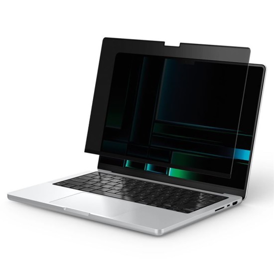 Filtru de confidentialitate Spigen SafeView pentru MacBook Pro 14 (2021-2024) (Ingredi, AFL06158) by www.silkase.ro