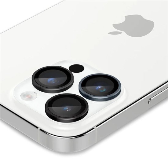 Set 6 protectii camera, sticla, Spigen Optik EZ FIT, pentru Apple iPhone 14 Pro / 14 Pro Max / 15 Pro / 15 Pro Max (iPhone 14 Pro, AGL06159) by www.silkase.ro