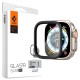 Folie sticla transparenta Spigen GLAStR Slim Pro compatibila cu Apple Watch Ultra 49mm Black (Ingredi, AGL06163) by www.silkase.ro