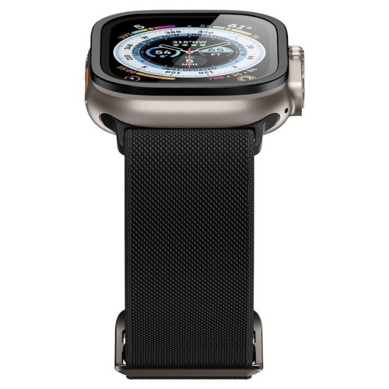 Folie sticla transparenta Spigen GLAStR Slim Pro compatibila cu Apple Watch Ultra 49mm Black (Ingredi, AGL06163) by www.silkase.ro