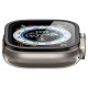 Folie sticla transparenta Spigen GLAStR Slim Pro compatibila cu Apple Watch Ultra 49mm Black (Ingredi, AGL06163) by www.silkase.ro