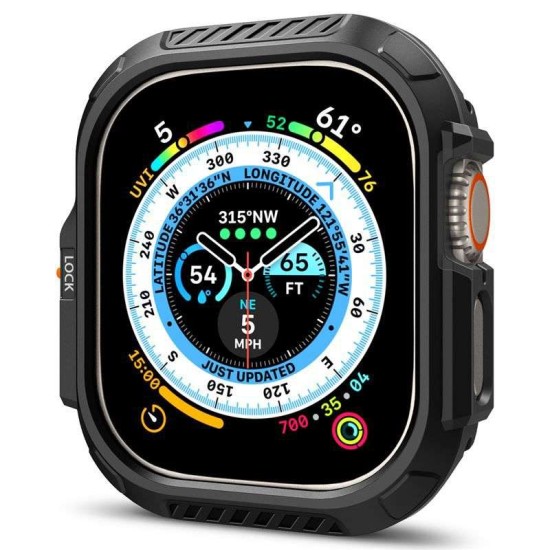 Husa Spigen Lock Fit compatibila cu Apple Watch Ultra/Ultra 2 49mm Black (Spigen, Ingredi) by www.silkase.ro Husa Spigen Lock Fit compatibila cu Apple Watch Ultra/Ultra 2 49mm Black (Ingredi, ACS06208) by www.silkase.ro