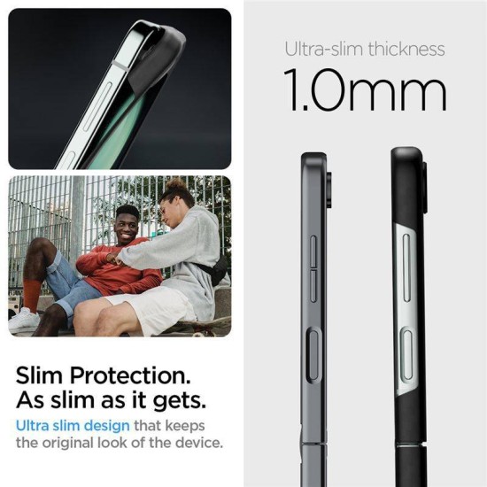 Husa Spigen AirSkin Pro compatibila cu Samsung Galaxy Z Flip 5 Black (Spigen, Z Flip5) by www.silkase.ro Husa Spigen AirSkin Pro compatibila cu Samsung Galaxy Z Flip 5 Black (Z Flip5, ACS06239) by www.silkase.ro