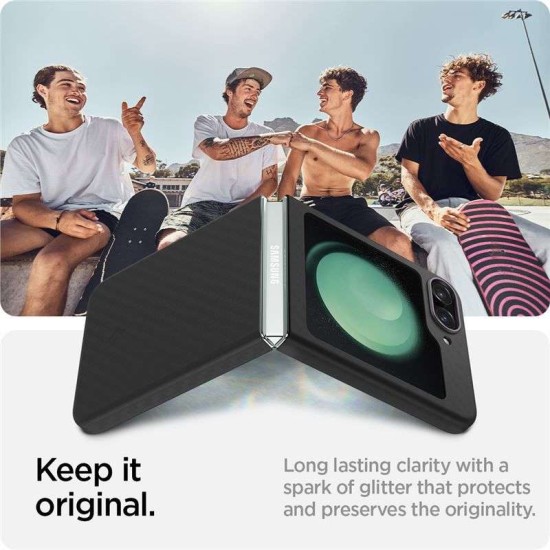 Husa Spigen AirSkin Pro compatibila cu Samsung Galaxy Z Flip 5 Black (Spigen, Z Flip5) by www.silkase.ro Husa Spigen AirSkin Pro compatibila cu Samsung Galaxy Z Flip 5 Black (Z Flip5, ACS06239) by www.silkase.ro