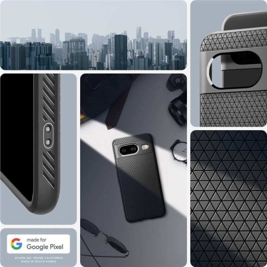 Husa pentru Google Pixel 8 - Spigen Liquid Air - Matte Black (Spigen, Pixel 8) by www.silkase.ro Husa pentru Google Pixel 8 - Spigen Liquid Air - Matte Black (Pixel 8, ACS06274) by www.silkase.ro