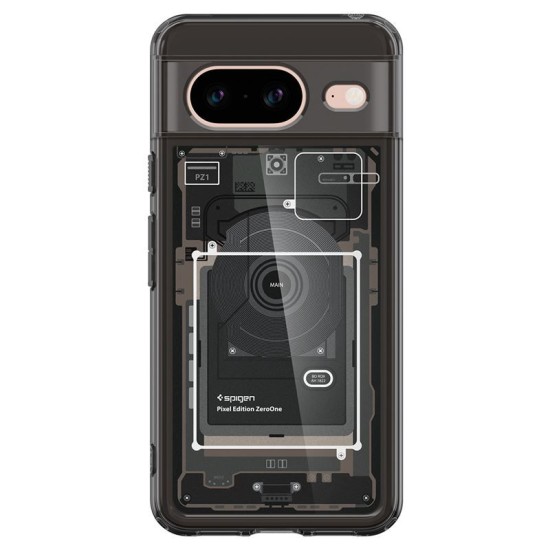 Husa Spigen Ultra Hybrid pentru Google Pixel 8 Negru (Pixel 8, ACS06279) by www.silkase.ro