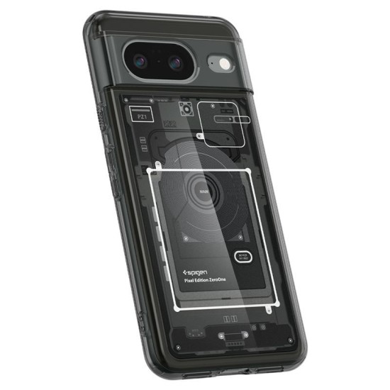 Husa Spigen Ultra Hybrid pentru Google Pixel 8 Negru (Pixel 8, ACS06279) by www.silkase.ro