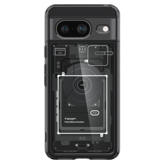 Husa Spigen Ultra Hybrid pentru Google Pixel 8 Negru (Pixel 8, ACS06279) by www.silkase.ro