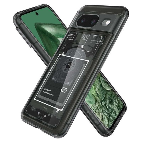 Husa Spigen Ultra Hybrid pentru Google Pixel 8 Negru (Pixel 8, ACS06279) by www.silkase.ro