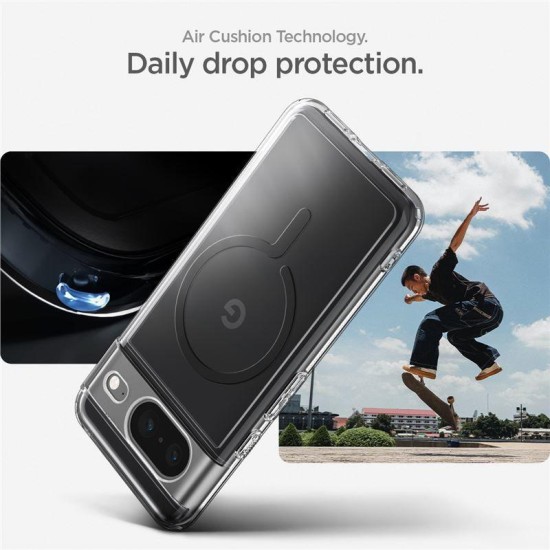Husa Spigen Ultra Hybrid OneTap Ring MagSafe compatibila cu Google Pixel 8 Black (Pixel 8, ACS06281) by www.silkase.ro