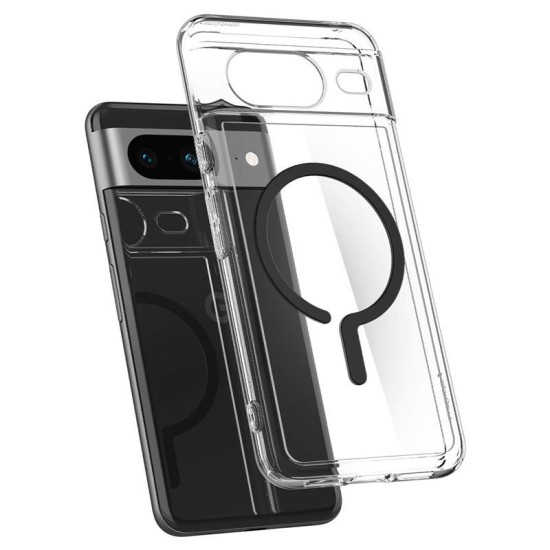 Husa Spigen Ultra Hybrid OneTap Ring MagSafe compatibila cu Google Pixel 8 Black (Pixel 8, ACS06281) by www.silkase.ro
