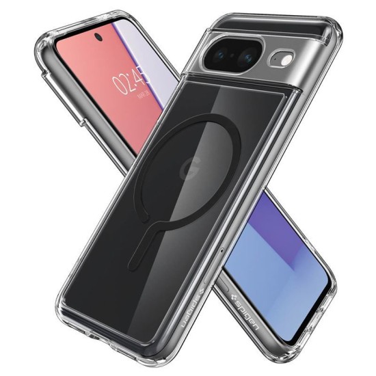 Husa Spigen Ultra Hybrid OneTap Ring MagSafe compatibila cu Google Pixel 8 Black (Pixel 8, ACS06281) by www.silkase.ro