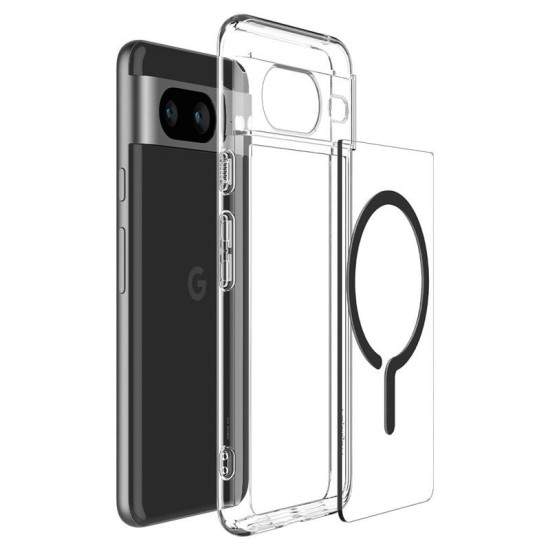 Husa Spigen Ultra Hybrid OneTap Ring MagSafe compatibila cu Google Pixel 8 Black (Pixel 8, ACS06281) by www.silkase.ro