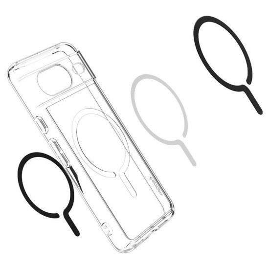 Husa Spigen Ultra Hybrid OneTap Ring MagSafe compatibila cu Google Pixel 8 Black (Pixel 8, ACS06281) by www.silkase.ro