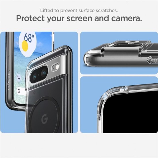Husa Spigen Ultra Hybrid OneTap Ring MagSafe compatibila cu Google Pixel 8 Black (Pixel 8, ACS06281) by www.silkase.ro