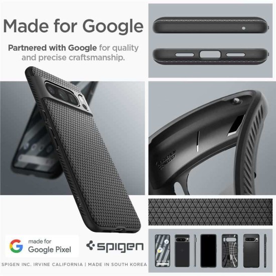 Husa Spigen Liquid Air compatibila cu Google Pixel 8 Pro Matte Black (Spigen, Pixel 8 Pro) by www.silkase.ro Husa Spigen Liquid Air compatibila cu Google Pixel 8 Pro Matte Black (Pixel 8 Pro, ACS06311) by www.silkase.ro