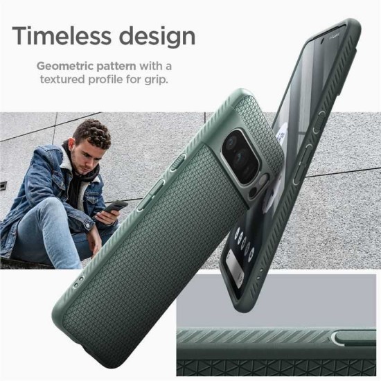 Husa de protectie mata pentru Google Pixel 8 Pro, Termopoliuretan, Verde (Spigen, Pixel 8 Pro) by www.silkase.ro Husa de protectie mata pentru Google Pixel 8 Pro, Termopoliuretan, Verde (Pixel 8 Pro, ACS06313) by www.silkase.ro