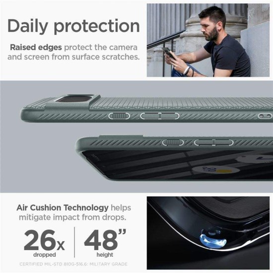 Husa de protectie mata pentru Google Pixel 8 Pro, Termopoliuretan, Verde (Spigen, Pixel 8 Pro) by www.silkase.ro Husa de protectie mata pentru Google Pixel 8 Pro, Termopoliuretan, Verde (Pixel 8 Pro, ACS06313) by www.silkase.ro