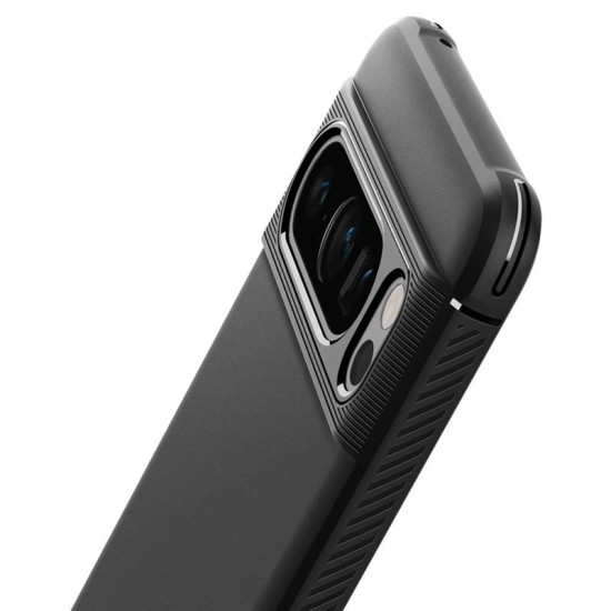 Husa Spigen Rugged Armor pentru Google Pixel 8 Pro Negru Mat (Pixel 8 Pro, ACS06314) by www.silkase.ro
