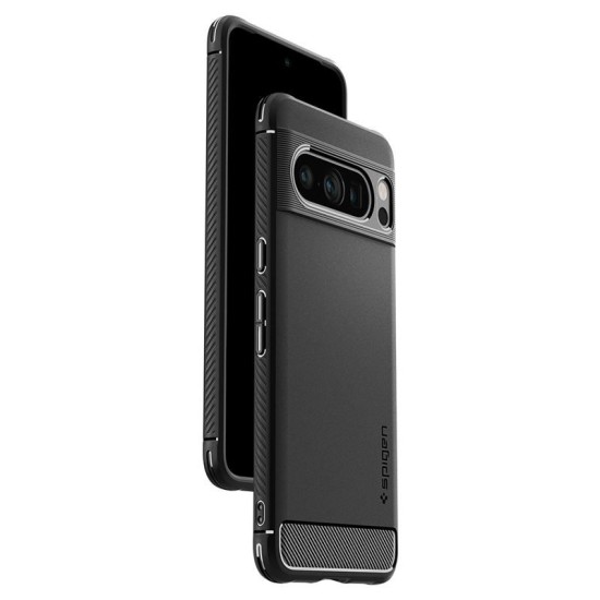 Husa Spigen Rugged Armor pentru Google Pixel 8 Pro Negru Mat (Pixel 8 Pro, ACS06314) by www.silkase.ro