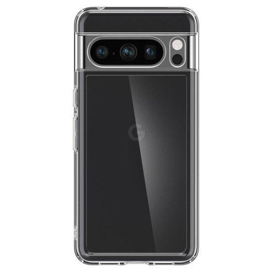 Husa Spigen Ultra Hybrid compatibila cu Google Pixel 8 Pro Crystal Clear (Pixel 8 Pro, ACS06315) by www.silkase.ro