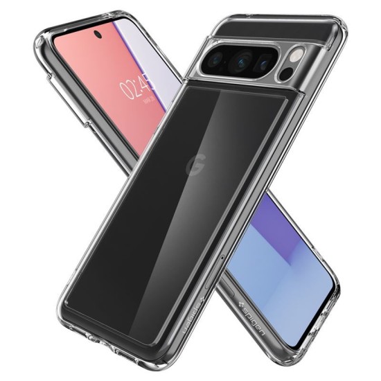 Husa Spigen Ultra Hybrid compatibila cu Google Pixel 8 Pro Crystal Clear (Pixel 8 Pro, ACS06315) by www.silkase.ro