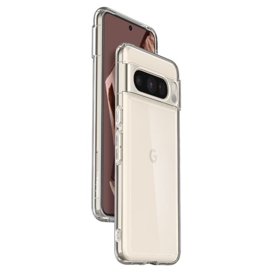 Husa Spigen Ultra Hybrid compatibila cu Google Pixel 8 Pro Crystal Clear (Pixel 8 Pro, ACS06315) by www.silkase.ro