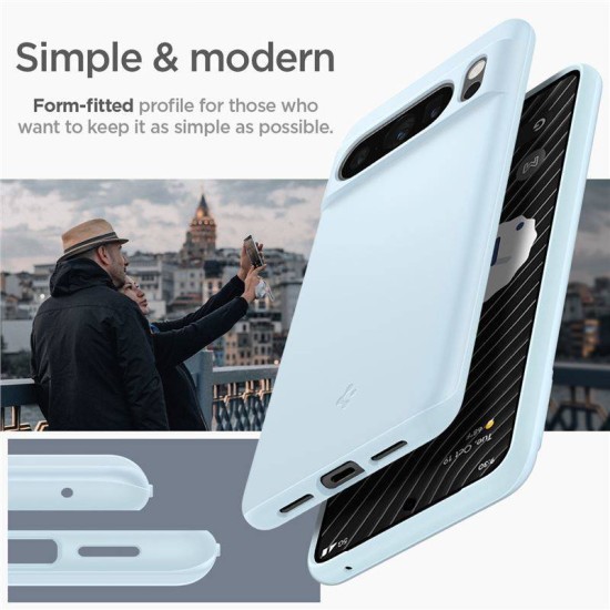 Husa slim Spigen Thin Fit compatibila cu Google Pixel 8 Pro Blue (Pixel 8 Pro, ACS06327) by www.silkase.ro