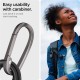 Carcasa Spigen Rugged Armor compatibila cu Samsung Galaxy SmartTag 2 Matte Black (Ingredi, ACS06271) by www.silkase.ro