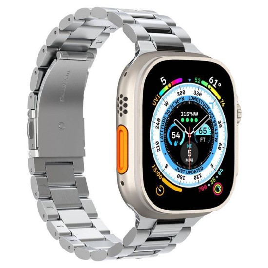 Curea, Spigen, Inox, Pentru Apple Watch 49/45/44/42 mm, Argintiu (Spigen, Ingredi) by www.silkase.ro Curea, Spigen, Inox, Pentru Apple Watch 49/45/44/42 mm, Argintiu (Ingredi, AMP06356) by www.silkase.ro