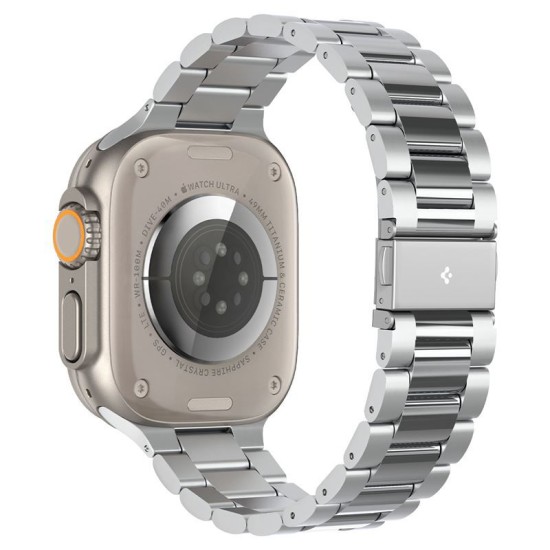 Curea, Spigen, Inox, Pentru Apple Watch 49/45/44/42 mm, Argintiu (Spigen, Ingredi) by www.silkase.ro Curea, Spigen, Inox, Pentru Apple Watch 49/45/44/42 mm, Argintiu (Ingredi, AMP06356) by www.silkase.ro