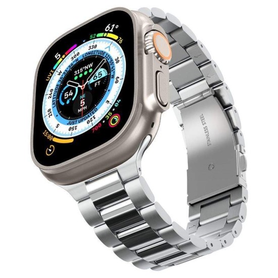Curea, Spigen, Inox, Pentru Apple Watch 49/45/44/42 mm, Argintiu (Spigen, Ingredi) by www.silkase.ro Curea, Spigen, Inox, Pentru Apple Watch 49/45/44/42 mm, Argintiu (Ingredi, AMP06356) by www.silkase.ro