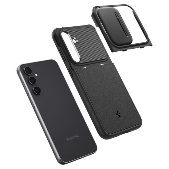 Husa Spigen Optik Armor compatibila cu Samsung Galaxy S23 FE Black (Spigen, S23 FE) by www.silkase.ro Husa Spigen Optik Armor compatibila cu Samsung Galaxy S23 FE Black (S23 FE, ACS06380) by www.silkase.ro