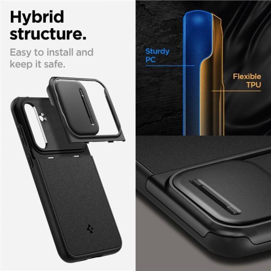 Husa Spigen Optik Armor compatibila cu Samsung Galaxy S23 FE Black (Spigen, S23 FE) by www.silkase.ro Husa Spigen Optik Armor compatibila cu Samsung Galaxy S23 FE Black (S23 FE, ACS06380) by www.silkase.ro