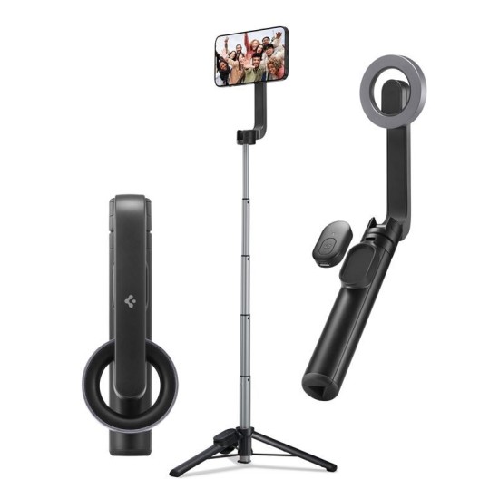 Trepied si selfie stick Spigen compatibil MagSafe, negru (Selfie Sticks și Trepiede, AMP06402) by www.silkase.ro