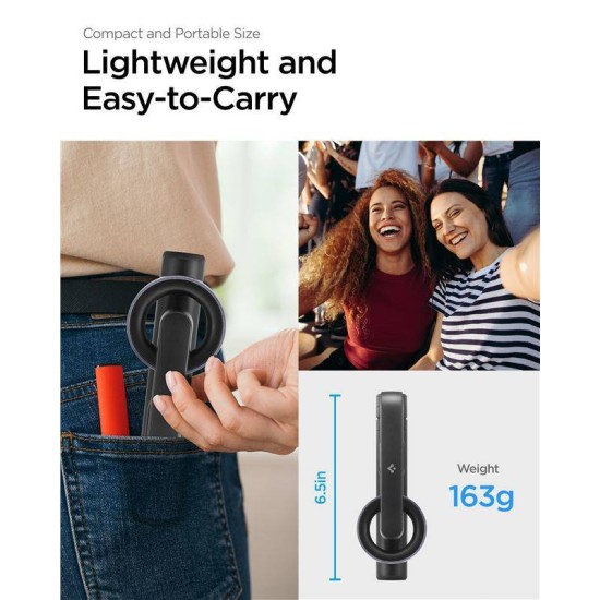 Trepied si selfie stick Spigen compatibil MagSafe, negru (Selfie Sticks și Trepiede, AMP06402) by www.silkase.ro
