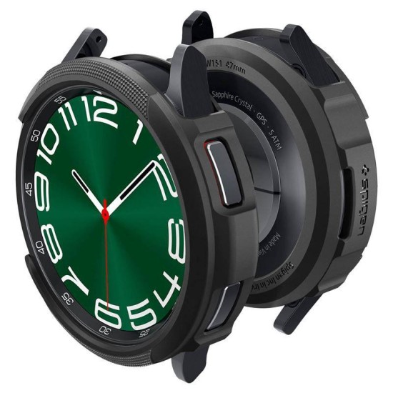 Husa Spigen Liquid Air compatibila cu Samsung Galaxy Watch 6 Classic 47mm Matte Black (Spigen, Ingredi) by www.silkase.ro Husa Spigen Liquid Air compatibila cu Samsung Galaxy Watch 6 Classic 47mm Matte Black (Ingredi, ACS06394) by www.silkase.ro